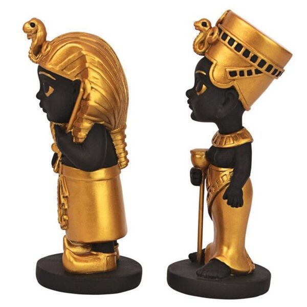 Design Toscano QS9241066 2 1/2 Inch Wee Rulers of the Egyptian Realm Statue - Gold and Black