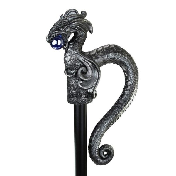 Design Toscano QS92690 Dragonsthorne 6 1/2 Inch Rampant Rogue Dragon Walking Stick