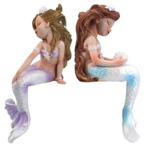 Design Toscano QS929383 3 1/2 Inch Sirens of the Sitting Mermaid Twins