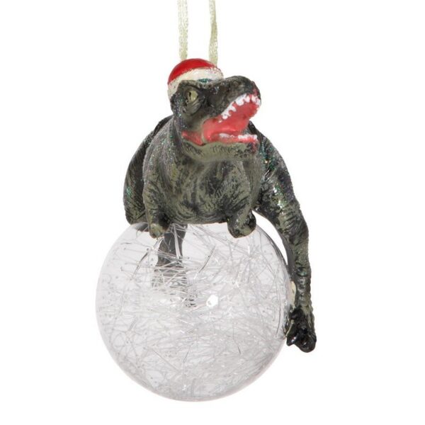 Design Toscano QS93320 5 Inch Blitzer The T Rex Christmas Ornament