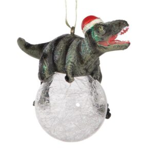 Design Toscano QS93320 5 Inch Blitzer The T Rex Christmas Ornament