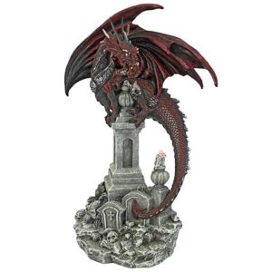 Design Toscano QS93454 7 Inch Warrior Dragon of The Necropolis Statue