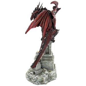 Design Toscano QS93454 7 Inch Warrior Dragon of The Necropolis Statue