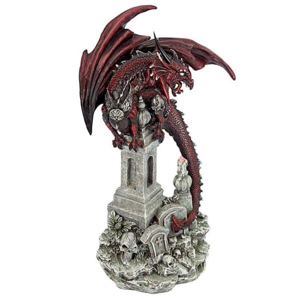 Design Toscano QS93454 7 Inch Warrior Dragon of The Necropolis Statue