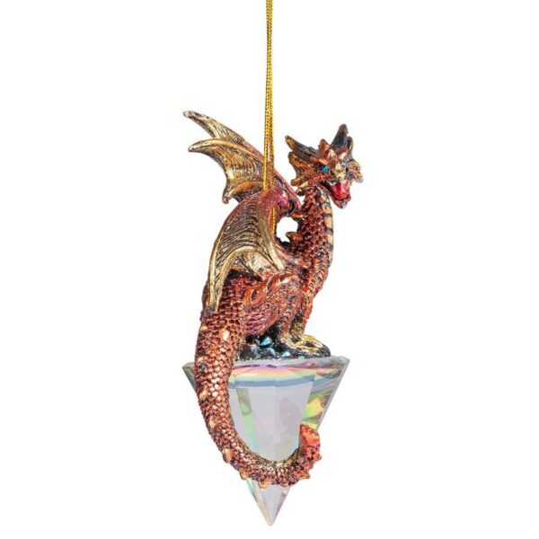 Design Toscano QS94881 2 Inch Diamond Dragon 2019 Gothic Holiday Ornament