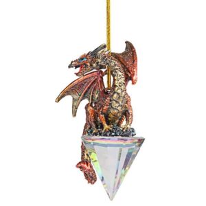 Design Toscano QS94881 2 Inch Diamond Dragon 2019 Gothic Holiday Ornament