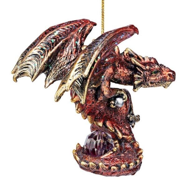 Design Toscano QS95305 4 Inch 2021 Dragon Xmas Ornament