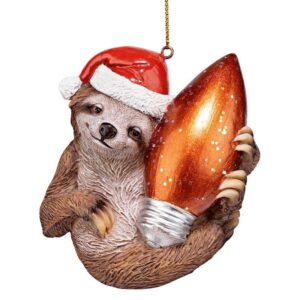 Design Toscano QS95306 3 Inch Sloth Xmas Ornament