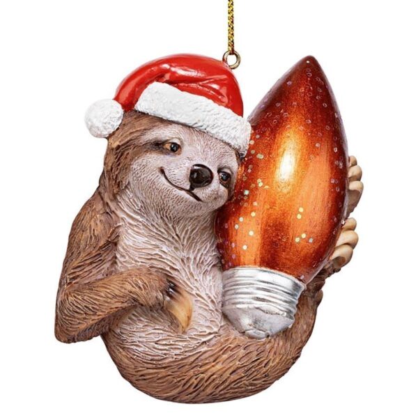 Design Toscano QS95306 3 Inch Sloth Xmas Ornament