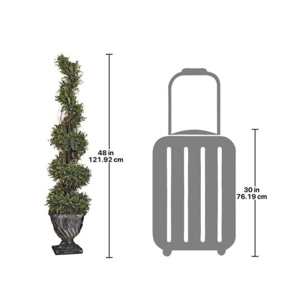 Design Toscano SE6089 Topiary 11 Inch Spiral Boxwood Topiary