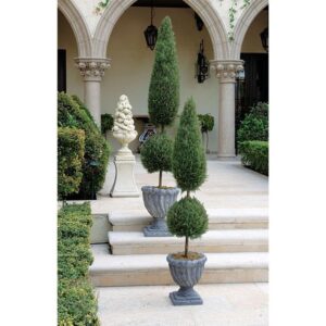 Design Toscano SE6090 Topiary 11 Inch Classic Evergreen Topiary