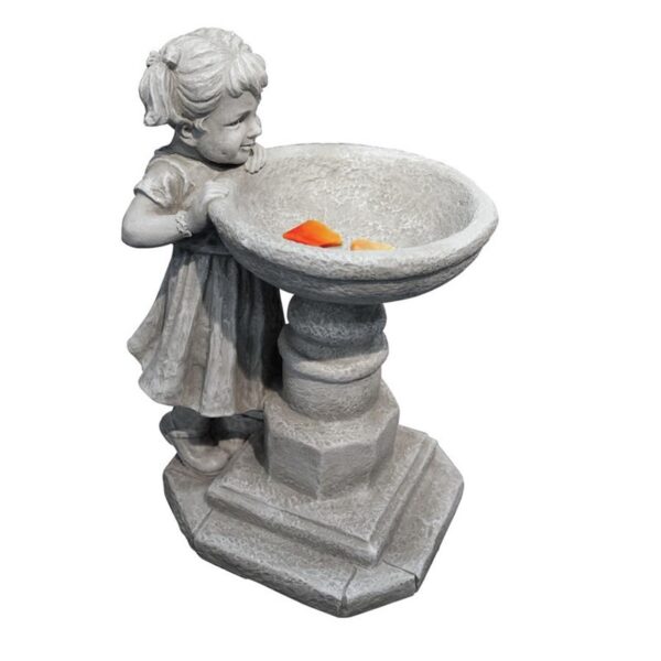 Design Toscano SH38018613 10 Inch Georginas Garden Gaze Birdbath Statue