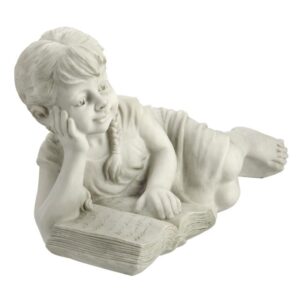 Design Toscano SH38038813 18 Inch Reading Rebecca Garden Scholar Statue