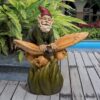 Design Toscano SH380879 16 /2 Inch On a Butterfly's Back Gnome Statue