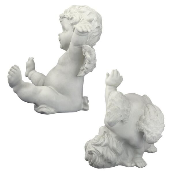 Design Toscano SH93042209 10 Inch Set of Topsy and Turvey Cherub Statues