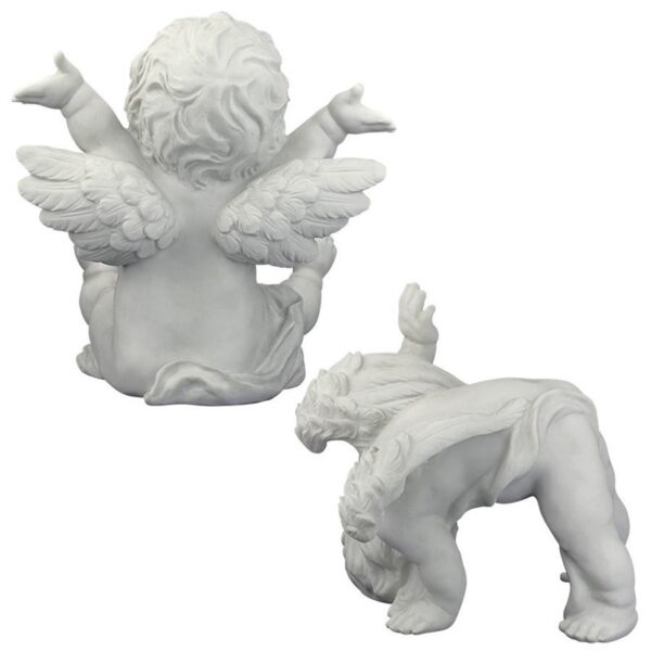 Design Toscano SH93042209 10 Inch Set of Topsy and Turvey Cherub Statues