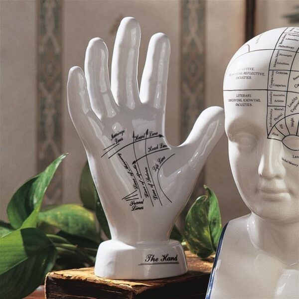 Design Toscano SP030 7 Inch Palmistry Porcelain Hand