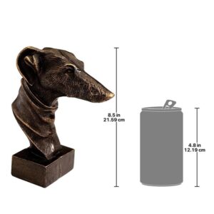 Design Toscano SP1296 3 1/2 Inch Whippet Bust