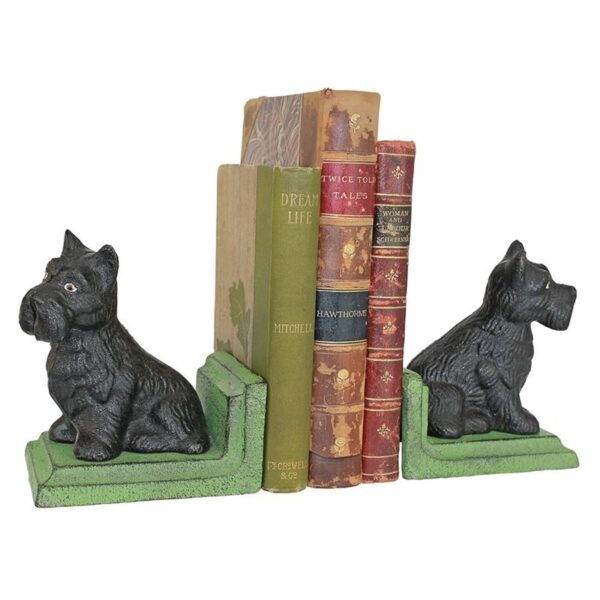 Design Toscano SP1331 4 Inch Sitting Scotty Dog Cast Iron Bookend Set