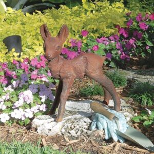 Design Toscano SP15006 12 1/2 Inch Iron Deer Fawn