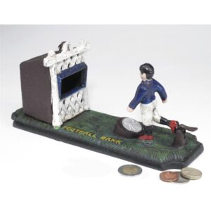 Design Toscano SP1635 9 1/2 Inch Old Fashioned Footballer Mechanical Bank