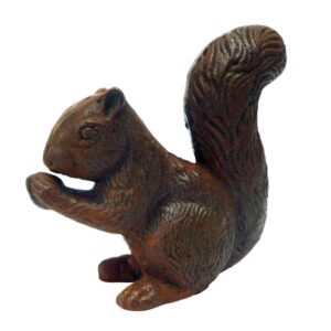 Design Toscano SP1649 2 1/2 Inch Bushy Tailed Squirrel Iron Statue