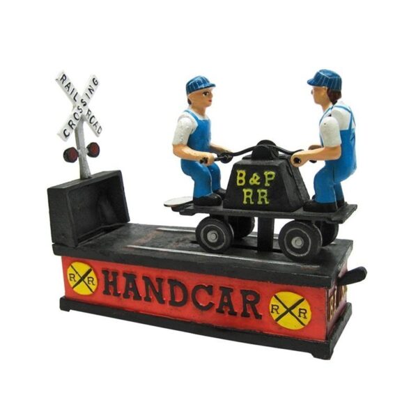 Design Toscano SP1811 9 Inch Railroad Handcar Bank