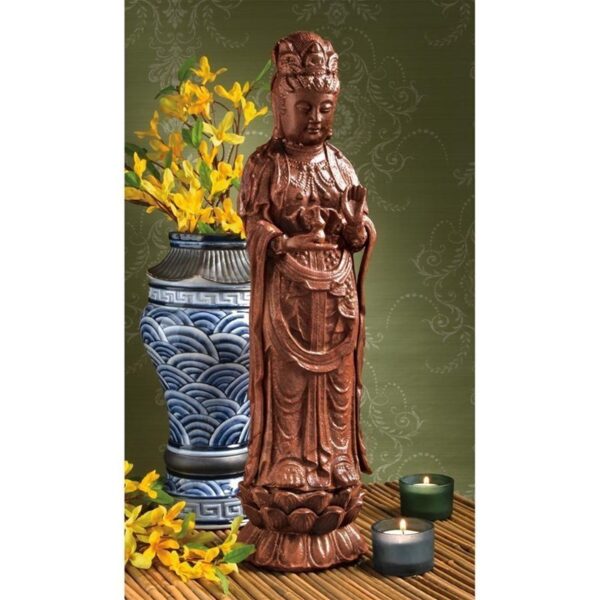 Design Toscano SP19006 4 1/2 Inch Goddess Guan Yin Iron Statue