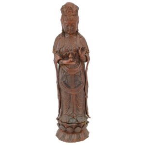 Design Toscano SP19006 4 1/2 Inch Goddess Guan Yin Iron Statue