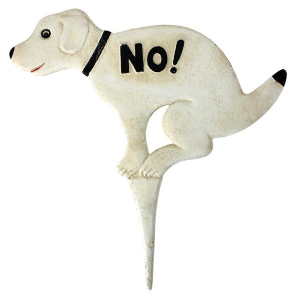 Design Toscano SP2051 13 Inch Medium No Pausing Pooch Sign