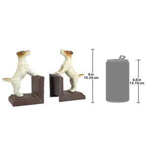 Design Toscano SP2527 4 Inch Jack Russell Terrier Iron Bookend Set