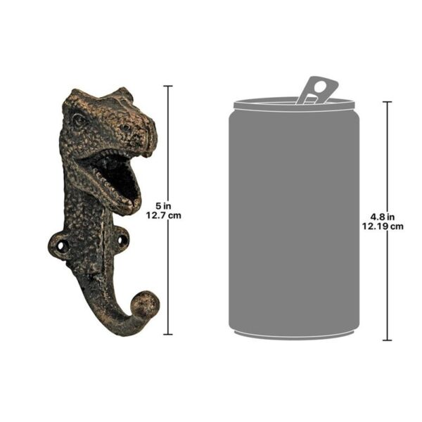 Design Toscano SP2817 2 Inch Tyrannosaurus Rex Cast Iron Wall Hook