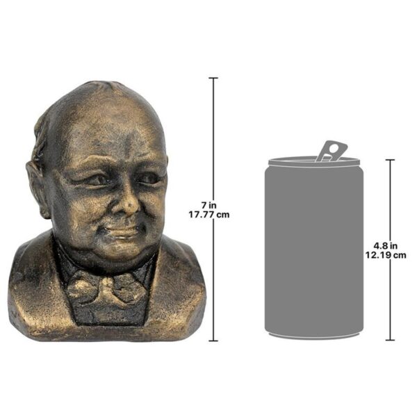 Design Toscano SP2913 6 Inch Sir Winston Churchill Iron Bust