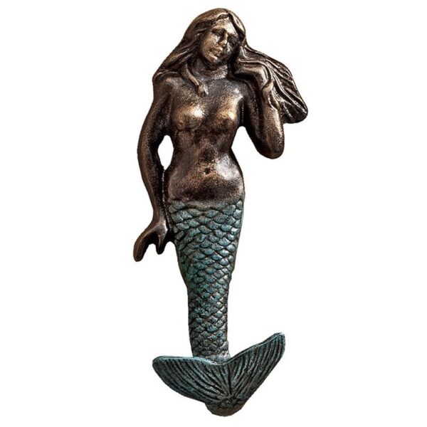 Design Toscano SP30207 2 Inch Mermaid Cast Iron Wall Hook