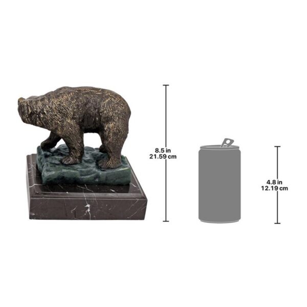 Design Toscano SP335 6 1/2 Inch Bear of Wall Street Cast Iron Statue