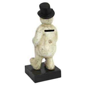 Design Toscano SP977 3 Inch Top Hat Snowman Bank