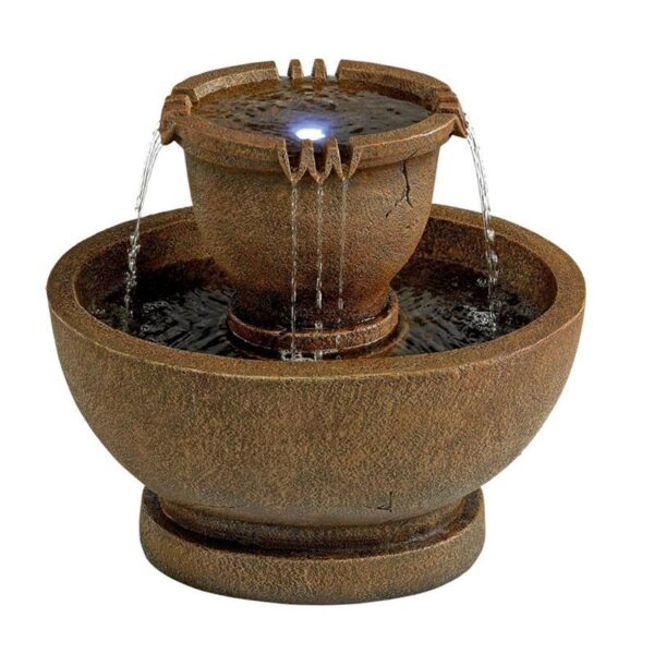 Design Toscano SS11121 30 1/2 Inch Grande Richardson Oval Urns Fountain