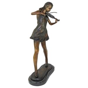 Design Toscano SU002 9 1/2 Inch Gallery Size Young Violinist - Bronze