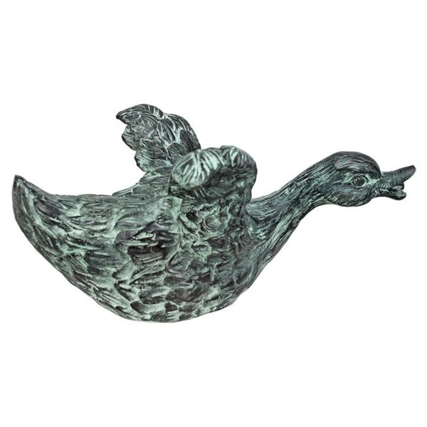 Design Toscano SU1016 7 1/2 Inch Sliding Duck - Bronze