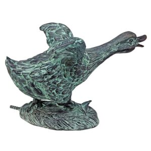 Design Toscano SU1018 7 Inch Running Duck - Bronze