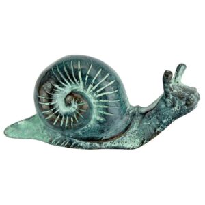 Design Toscano SU1865 5 Inch Small Snail Statue - Bronze