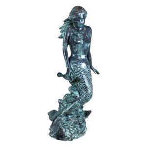 Design Toscano SU1866 20 Inch Goddess of the Sea Mermaid - Bronze