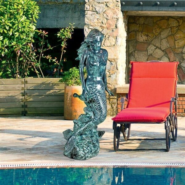 Design Toscano SU1866 20 Inch Goddess of the Sea Mermaid - Bronze