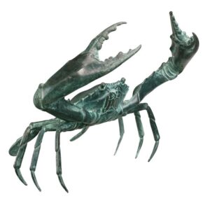 Design Toscano SU1869 10 1/2 Inch Large Bronze Crab