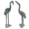 Design Toscano SU2025 7 Inch Cranes Pair Small - Bronze