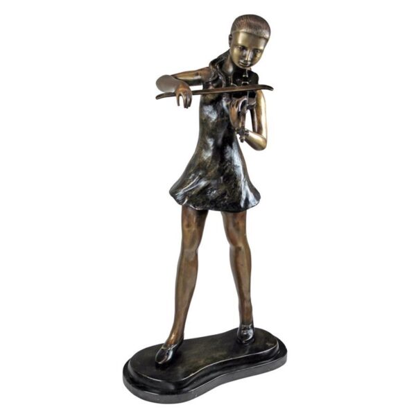 Design Toscano SU2835 17 1/2 Inch Estate Size Young Violinist - Bronze