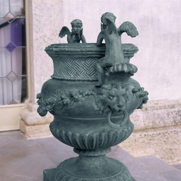 Design Toscano SU3192 19 Inch Large Duval Cupid Urn Ups