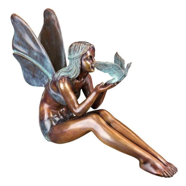 Design Toscano SU47107 24 Inch Bronze Bird Fairy Large