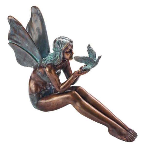 Design Toscano SU47107 24 Inch Bronze Bird Fairy Large