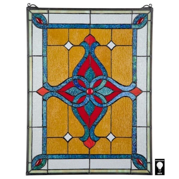 Design Toscano TF28019 19 Inch St Katherines Row Stained Glass Window